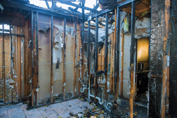 Professional Fire Board Up technician working in Lawnside, NJ